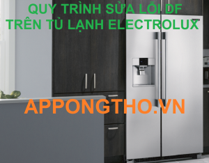 Hiển thị mã lỗi DF trên màn hình tủ lạnh Electrolux