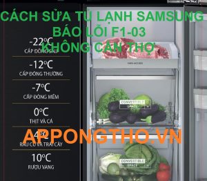Địa chỉ sửa lỗi F1-03 tủ lạnh Samsung uy tín nhất tại nhà